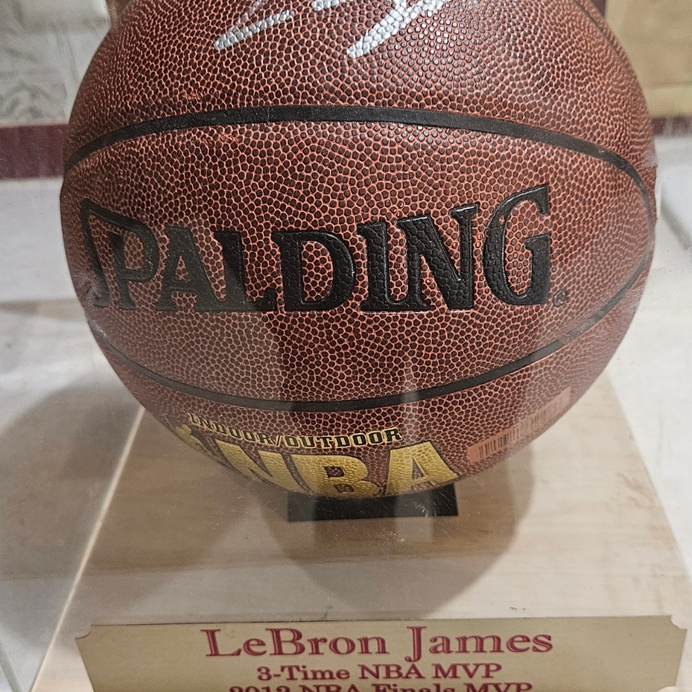 LeBron James Autographed Basketball